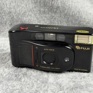 Fuji DL-120 Date 35mm Film Camera Fujinon 35mm f3.8 Lens Black Vintage